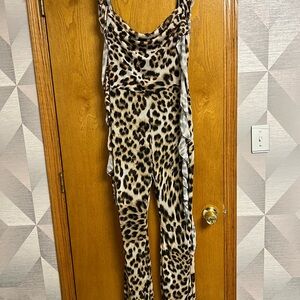 Leopard Print Jumpsuit